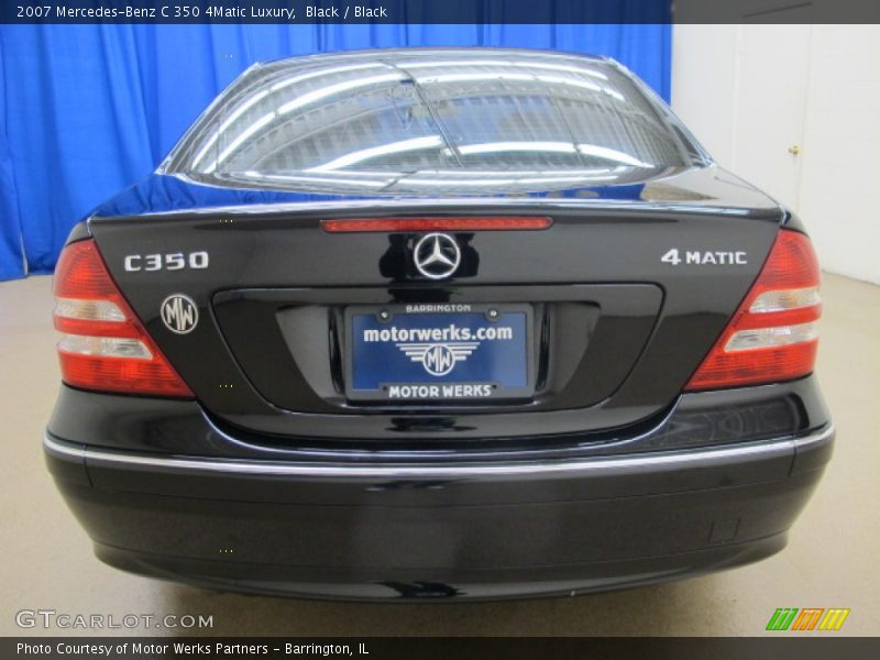 Black / Black 2007 Mercedes-Benz C 350 4Matic Luxury