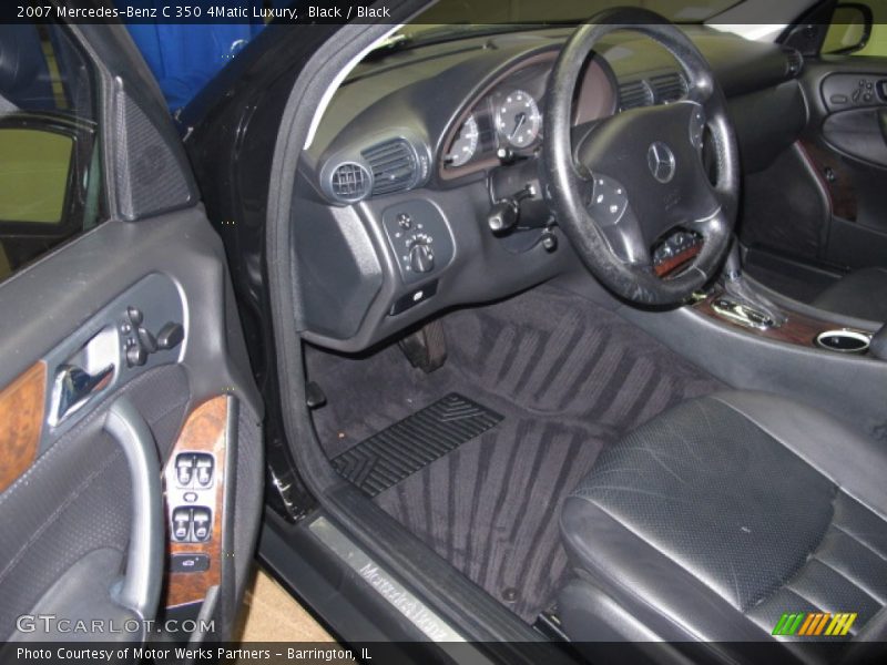 Black / Black 2007 Mercedes-Benz C 350 4Matic Luxury