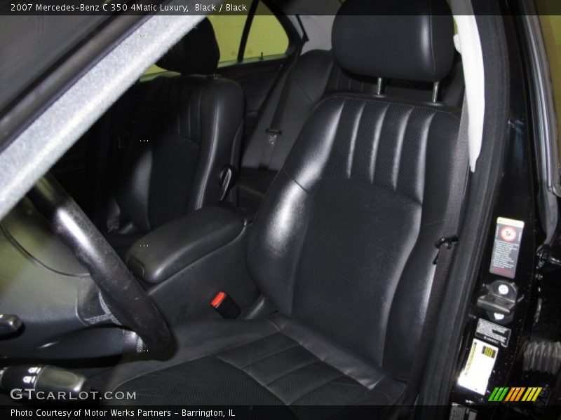 Black / Black 2007 Mercedes-Benz C 350 4Matic Luxury
