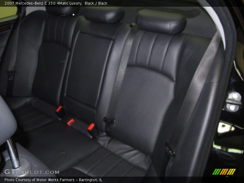 Black / Black 2007 Mercedes-Benz C 350 4Matic Luxury