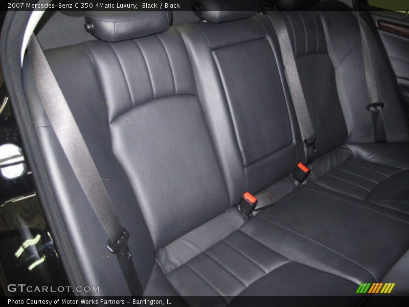 Black / Black 2007 Mercedes-Benz C 350 4Matic Luxury