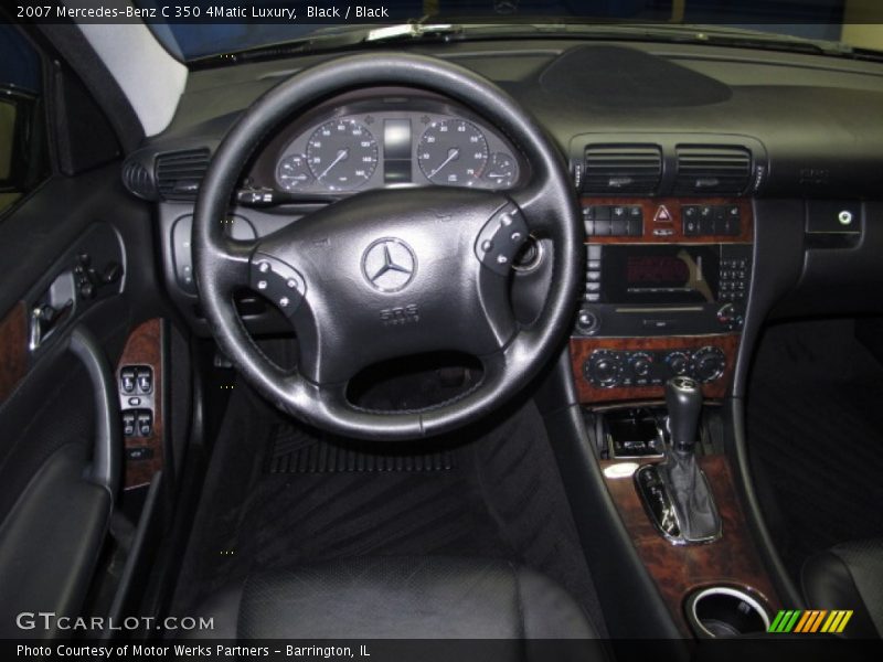 Black / Black 2007 Mercedes-Benz C 350 4Matic Luxury