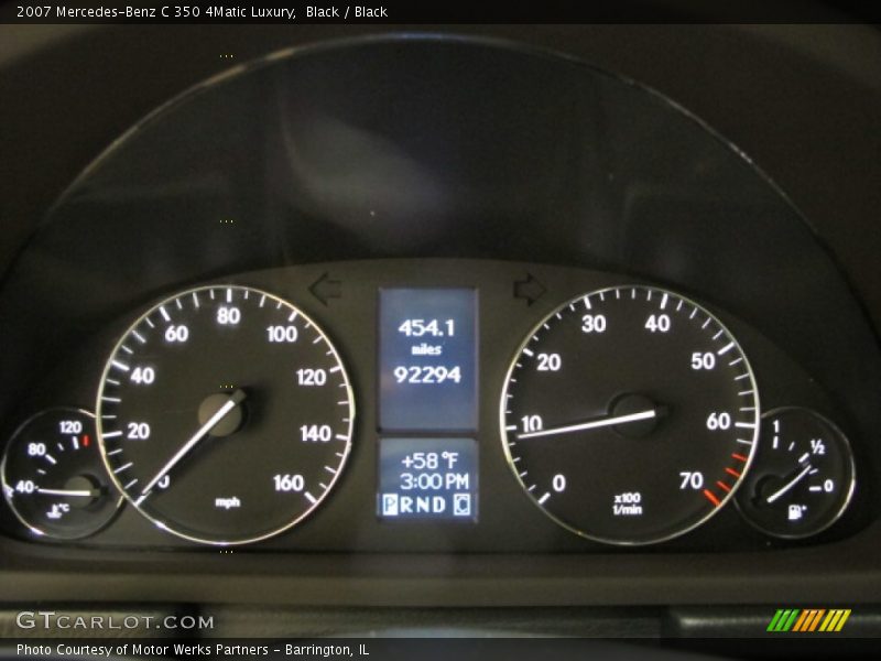 Black / Black 2007 Mercedes-Benz C 350 4Matic Luxury