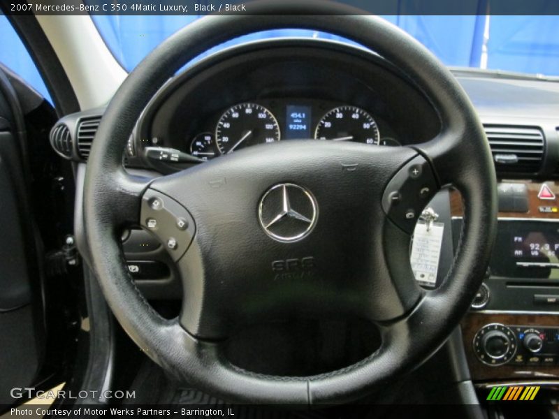 Black / Black 2007 Mercedes-Benz C 350 4Matic Luxury