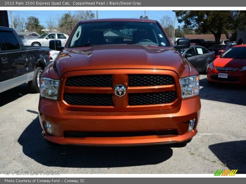 Copperhead Pearl / Black/Diesel Gray 2013 Ram 1500 Express Quad Cab
