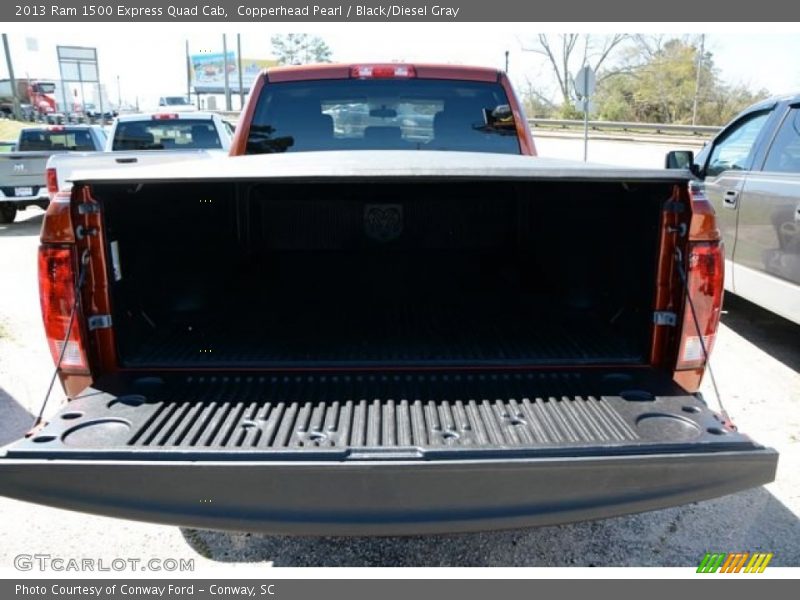 Copperhead Pearl / Black/Diesel Gray 2013 Ram 1500 Express Quad Cab