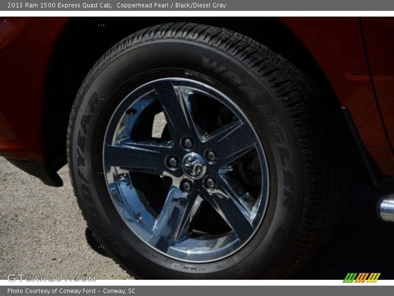 Copperhead Pearl / Black/Diesel Gray 2013 Ram 1500 Express Quad Cab
