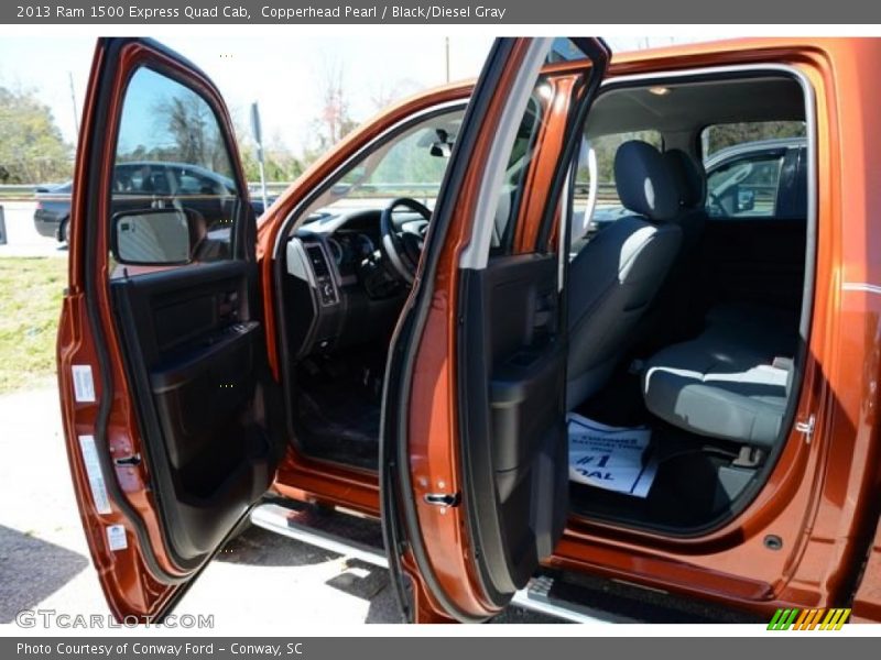 Copperhead Pearl / Black/Diesel Gray 2013 Ram 1500 Express Quad Cab