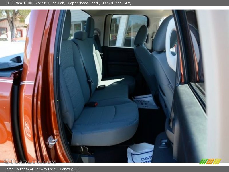 Copperhead Pearl / Black/Diesel Gray 2013 Ram 1500 Express Quad Cab