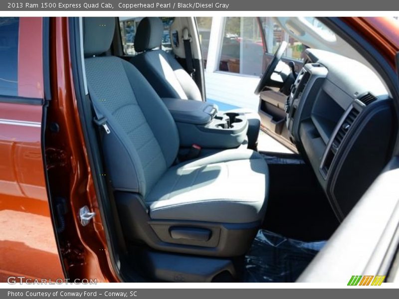 Copperhead Pearl / Black/Diesel Gray 2013 Ram 1500 Express Quad Cab
