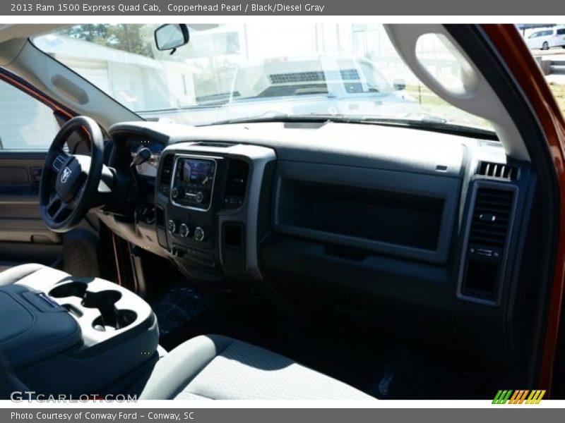 Copperhead Pearl / Black/Diesel Gray 2013 Ram 1500 Express Quad Cab