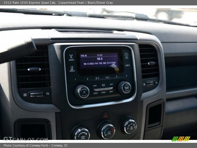 Copperhead Pearl / Black/Diesel Gray 2013 Ram 1500 Express Quad Cab