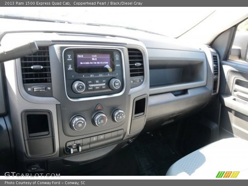 Copperhead Pearl / Black/Diesel Gray 2013 Ram 1500 Express Quad Cab