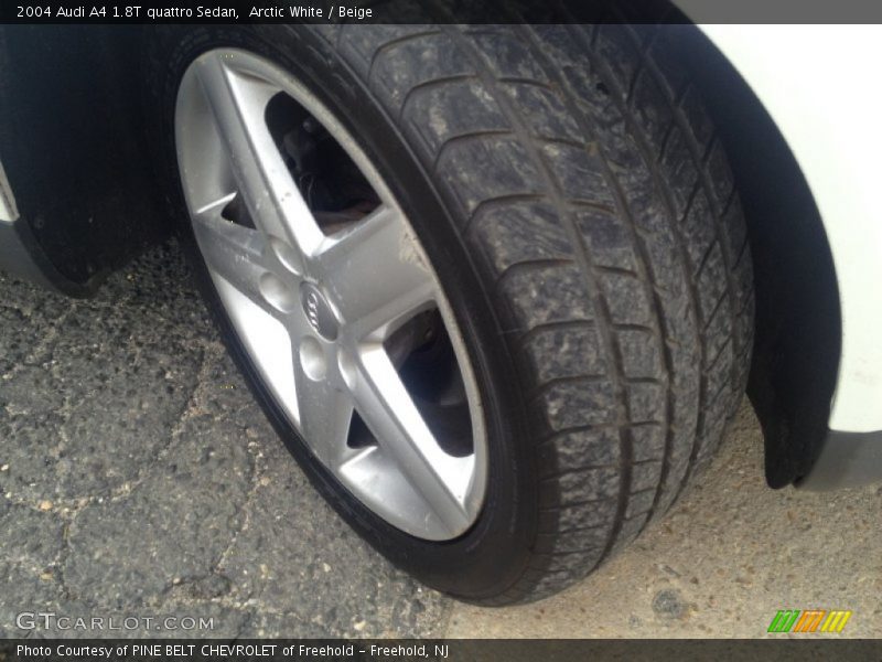 Arctic White / Beige 2004 Audi A4 1.8T quattro Sedan