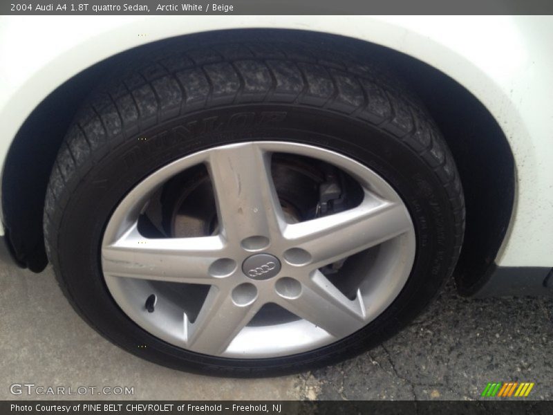 Arctic White / Beige 2004 Audi A4 1.8T quattro Sedan