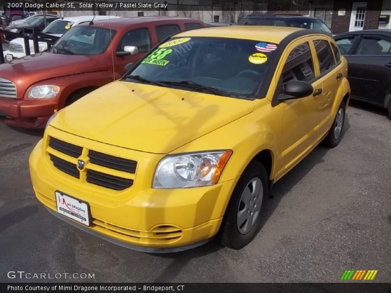 Solar Yellow / Pastel Slate Gray 2007 Dodge Caliber SE