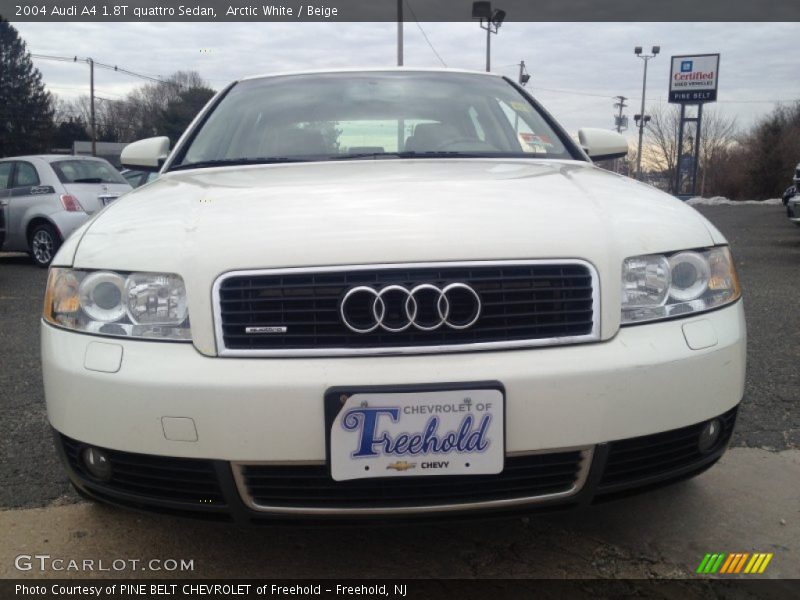 Arctic White / Beige 2004 Audi A4 1.8T quattro Sedan