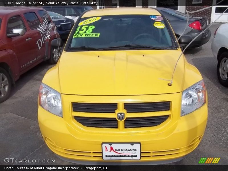 Solar Yellow / Pastel Slate Gray 2007 Dodge Caliber SE