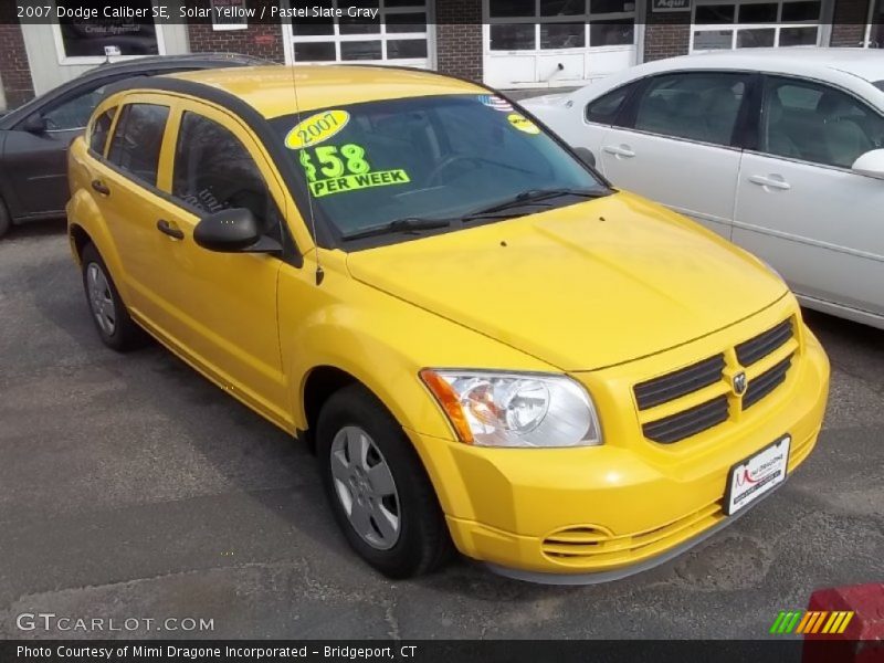 Solar Yellow / Pastel Slate Gray 2007 Dodge Caliber SE