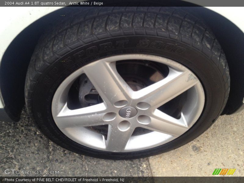 Arctic White / Beige 2004 Audi A4 1.8T quattro Sedan