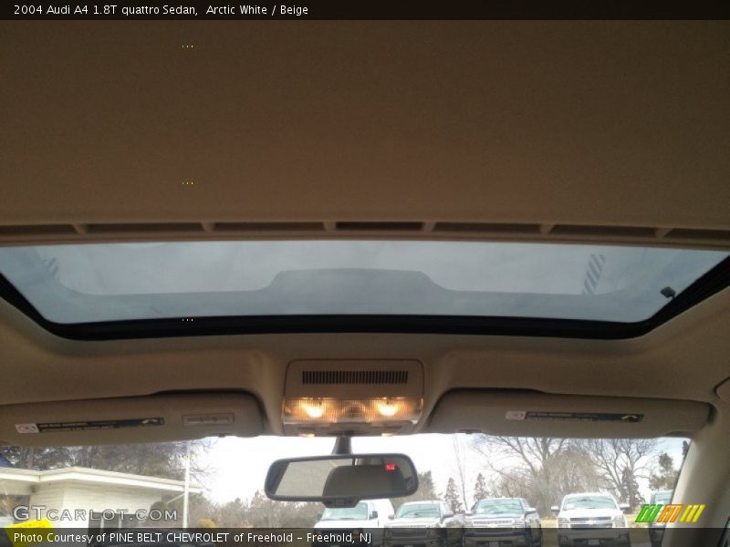 Arctic White / Beige 2004 Audi A4 1.8T quattro Sedan