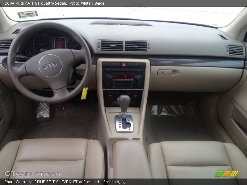 Arctic White / Beige 2004 Audi A4 1.8T quattro Sedan
