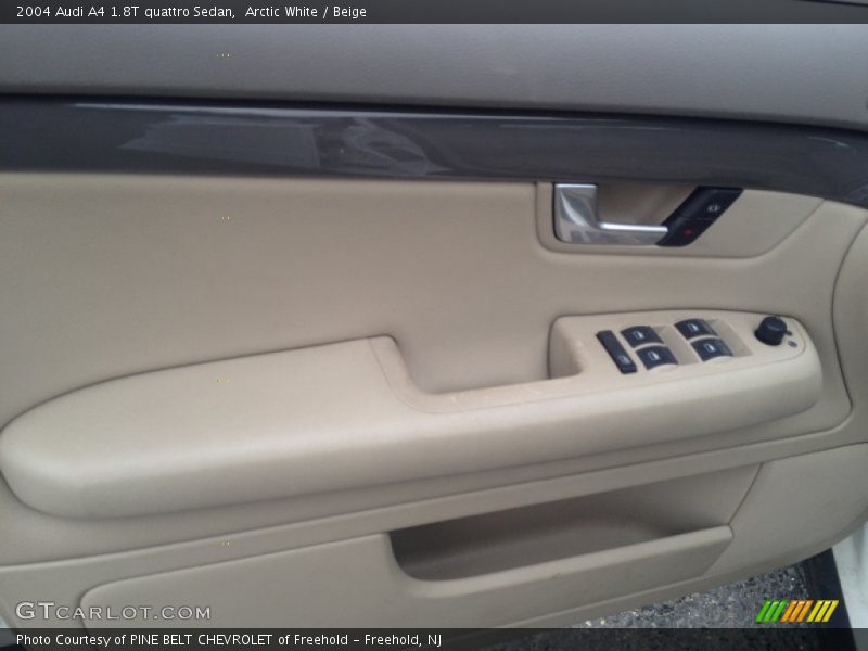 Arctic White / Beige 2004 Audi A4 1.8T quattro Sedan