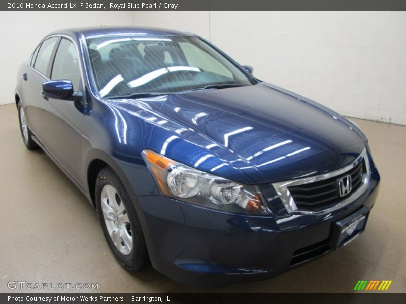 Royal Blue Pearl / Gray 2010 Honda Accord LX-P Sedan