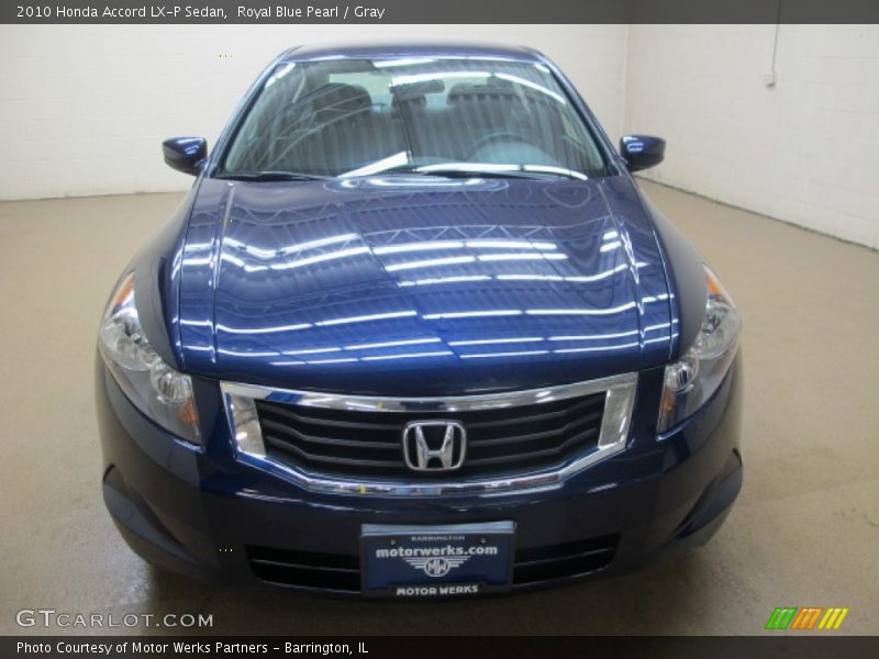 Royal Blue Pearl / Gray 2010 Honda Accord LX-P Sedan