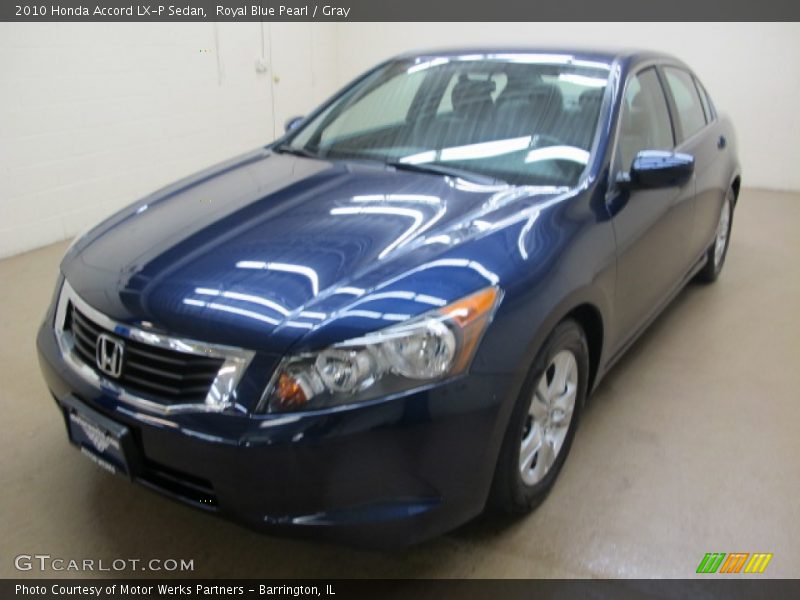 Royal Blue Pearl / Gray 2010 Honda Accord LX-P Sedan