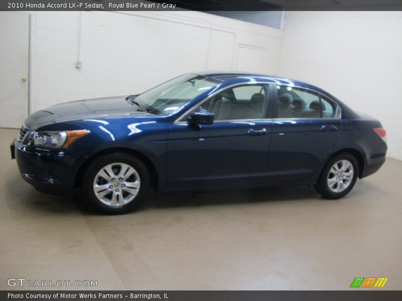 Royal Blue Pearl / Gray 2010 Honda Accord LX-P Sedan