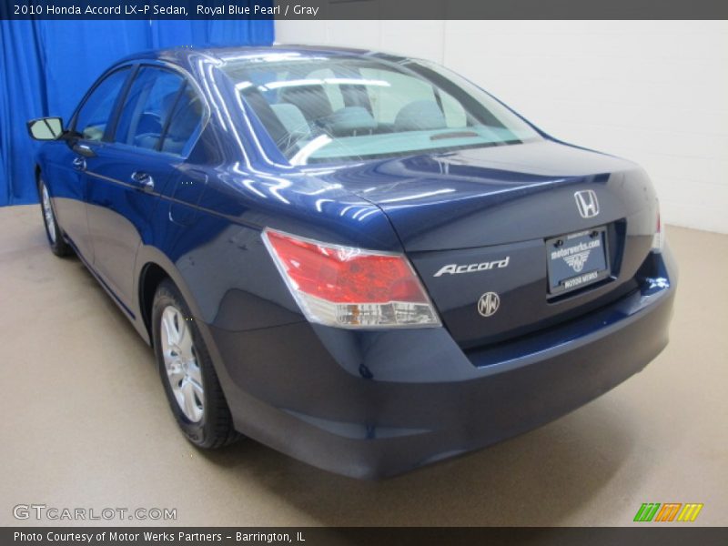 Royal Blue Pearl / Gray 2010 Honda Accord LX-P Sedan