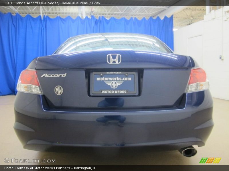 Royal Blue Pearl / Gray 2010 Honda Accord LX-P Sedan