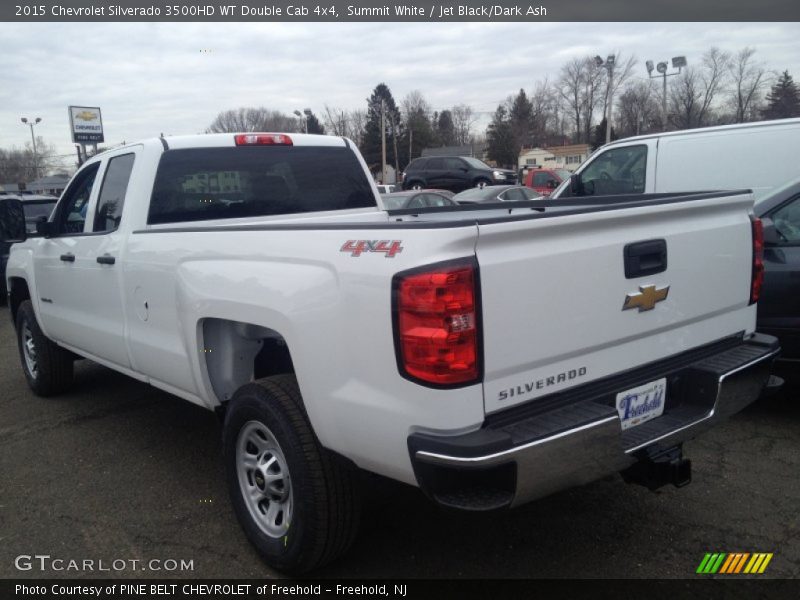 Summit White / Jet Black/Dark Ash 2015 Chevrolet Silverado 3500HD WT Double Cab 4x4