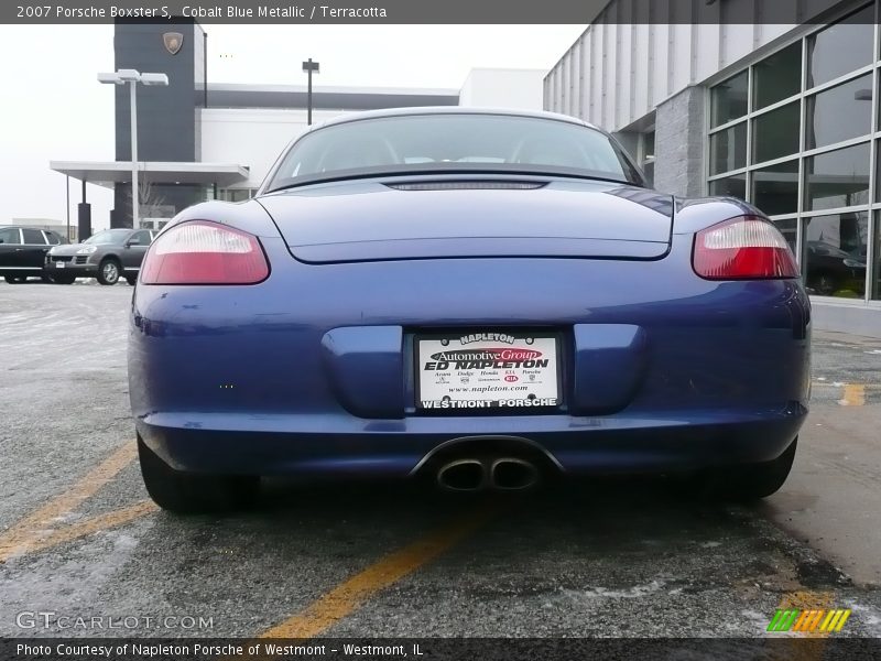 Cobalt Blue Metallic / Terracotta 2007 Porsche Boxster S