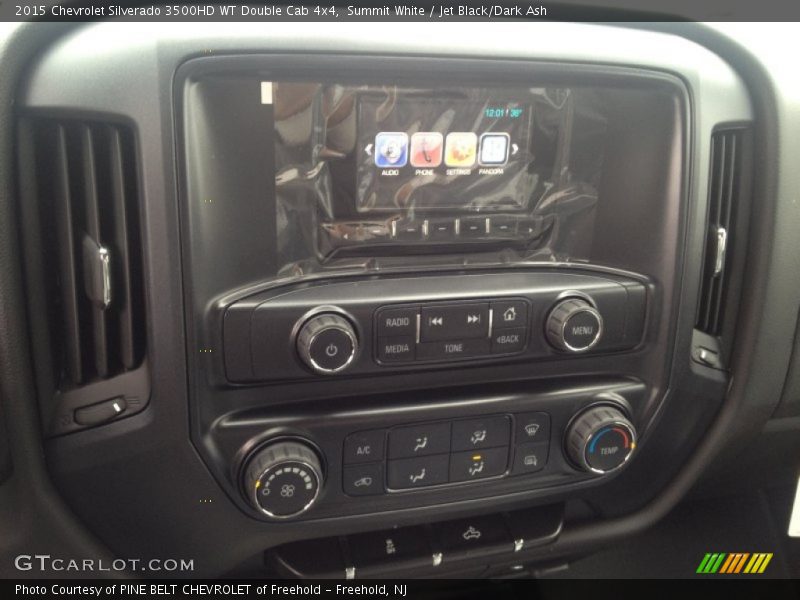 Summit White / Jet Black/Dark Ash 2015 Chevrolet Silverado 3500HD WT Double Cab 4x4