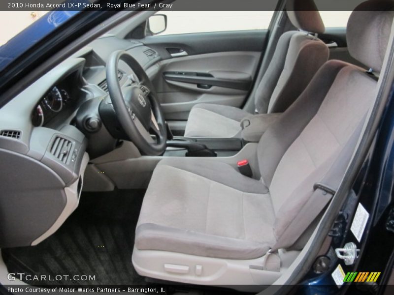 Royal Blue Pearl / Gray 2010 Honda Accord LX-P Sedan