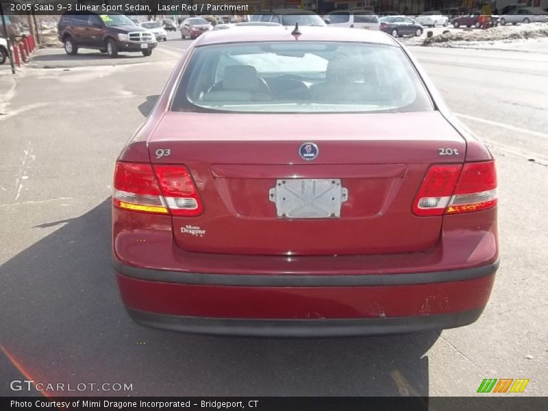 Laser Red / Parchment 2005 Saab 9-3 Linear Sport Sedan