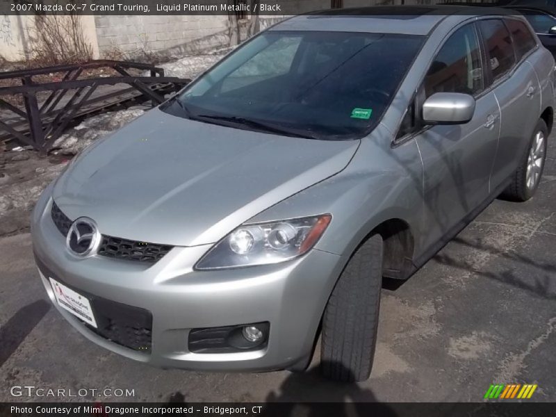 Liquid Platinum Metallic / Black 2007 Mazda CX-7 Grand Touring