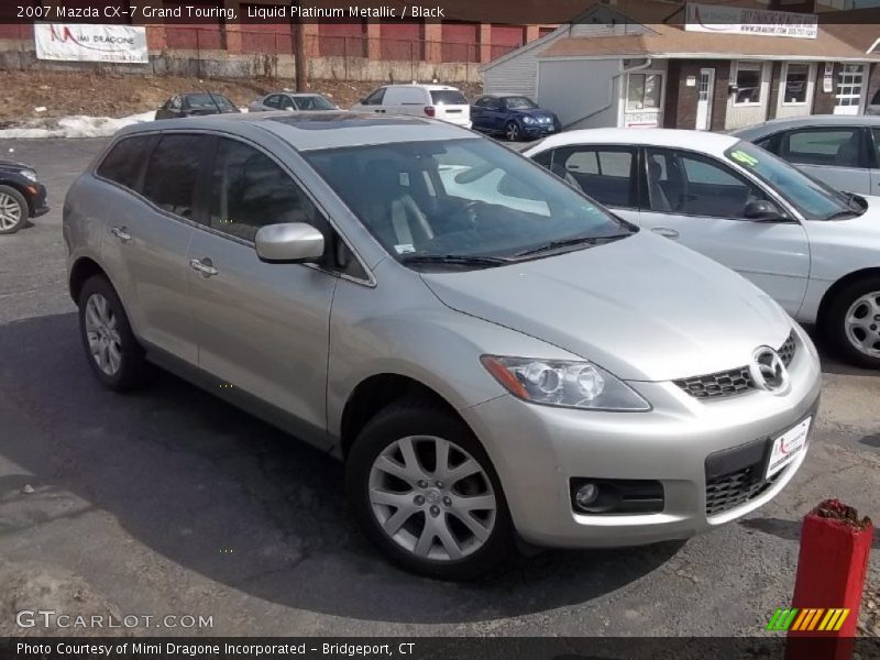 Liquid Platinum Metallic / Black 2007 Mazda CX-7 Grand Touring