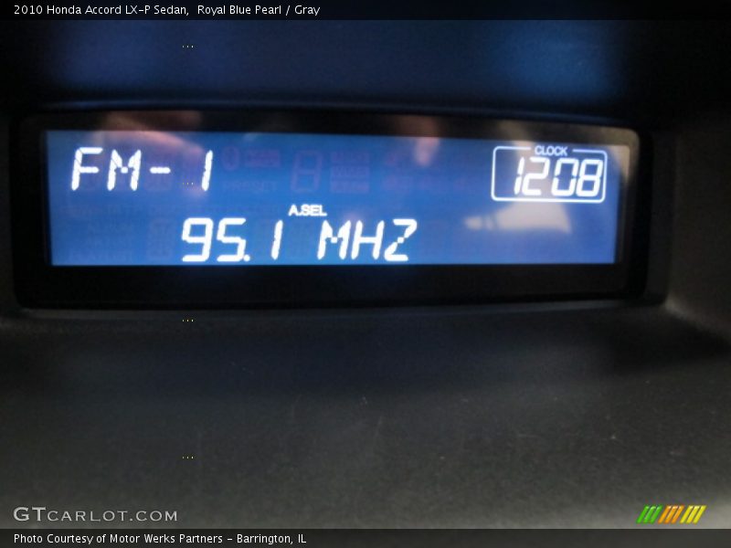 Royal Blue Pearl / Gray 2010 Honda Accord LX-P Sedan