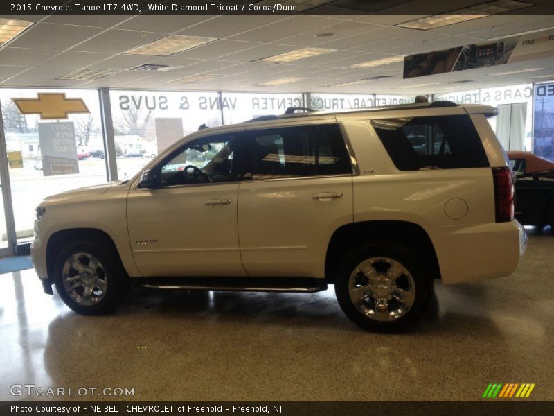 White Diamond Tricoat / Cocoa/Dune 2015 Chevrolet Tahoe LTZ 4WD