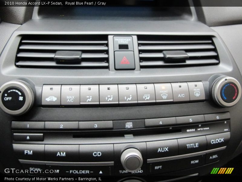 Royal Blue Pearl / Gray 2010 Honda Accord LX-P Sedan