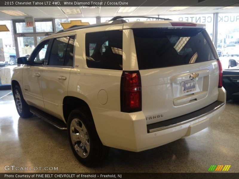 White Diamond Tricoat / Cocoa/Dune 2015 Chevrolet Tahoe LTZ 4WD