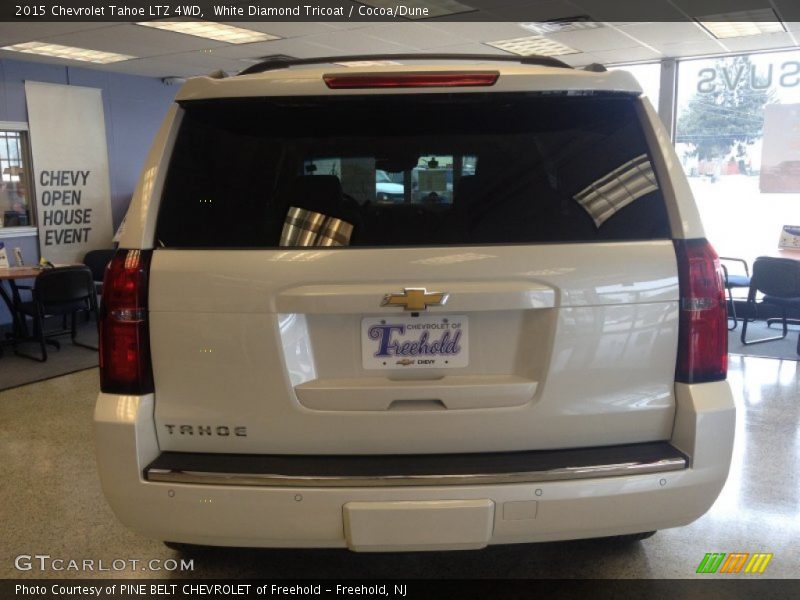 White Diamond Tricoat / Cocoa/Dune 2015 Chevrolet Tahoe LTZ 4WD
