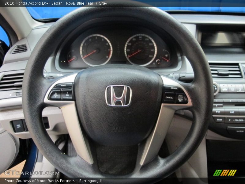 Royal Blue Pearl / Gray 2010 Honda Accord LX-P Sedan
