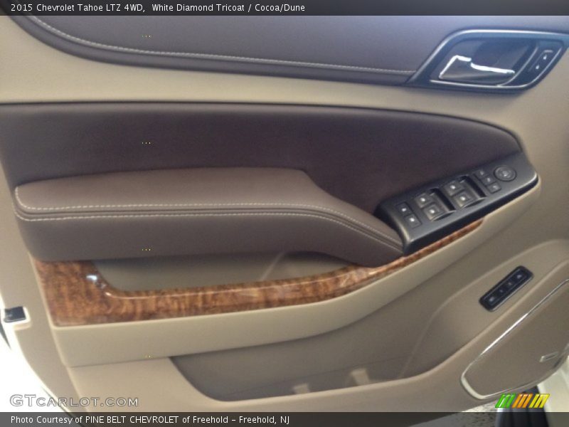White Diamond Tricoat / Cocoa/Dune 2015 Chevrolet Tahoe LTZ 4WD