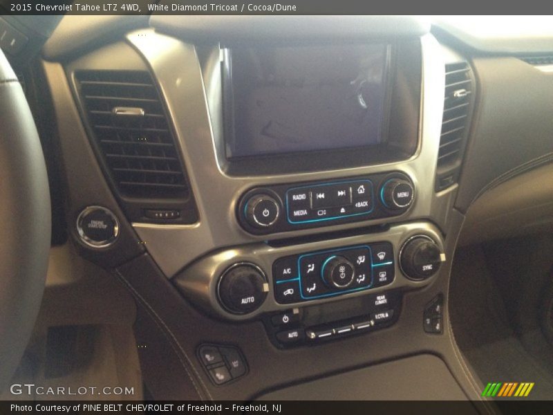 White Diamond Tricoat / Cocoa/Dune 2015 Chevrolet Tahoe LTZ 4WD
