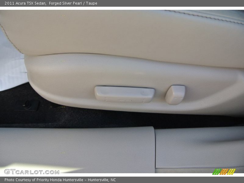 Forged Silver Pearl / Taupe 2011 Acura TSX Sedan