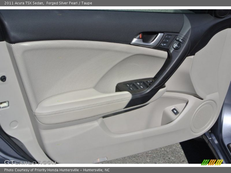 Forged Silver Pearl / Taupe 2011 Acura TSX Sedan